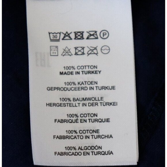 Dries van Noten Women's Size Medium Blue 100% Cotton Shirred Tunic T-Shirt Top - Picture 6 of 7